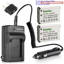 Kastar Battery Travel Charger for Kodak LB-070 Kodak Pixpro AZ901 Astro Zoom
