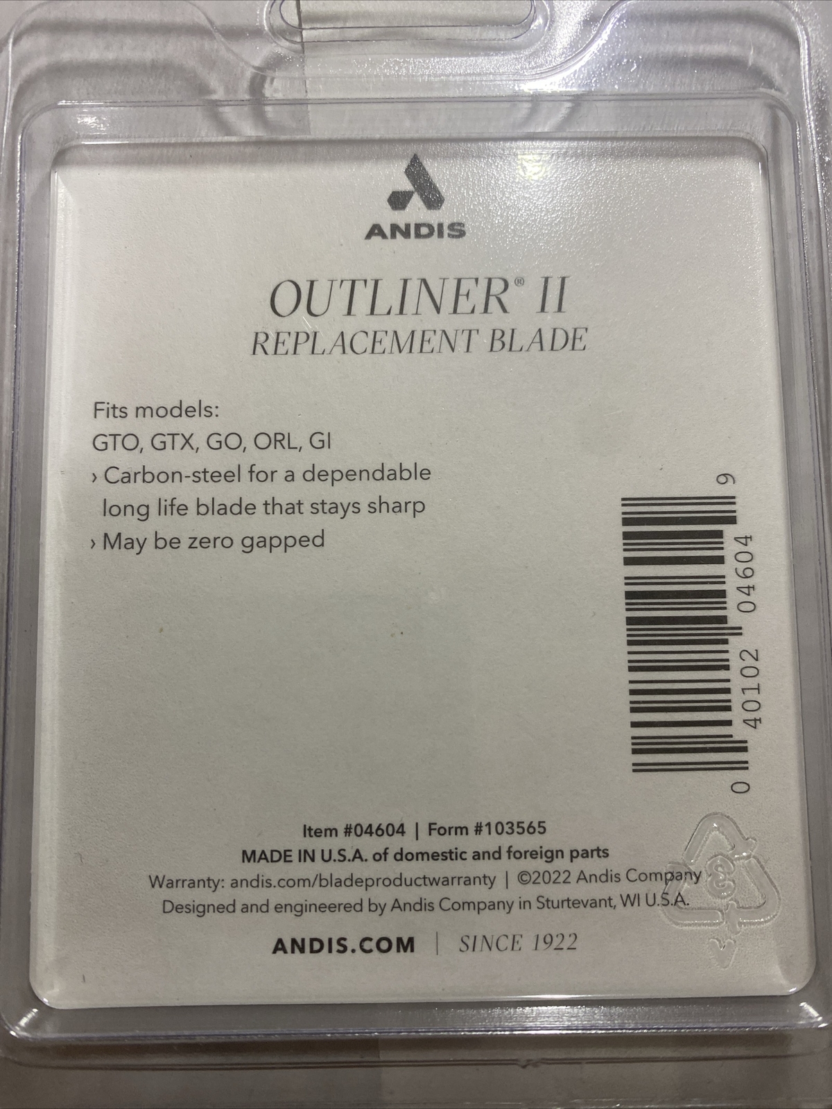 Andis Professional OUTLINER II_ REPLACEMENT_BLADE_#04604