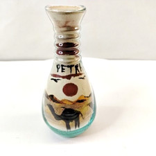 Vintage Colorful Layered Scene Waves Sand Desert Glass Bottle Home Decoration