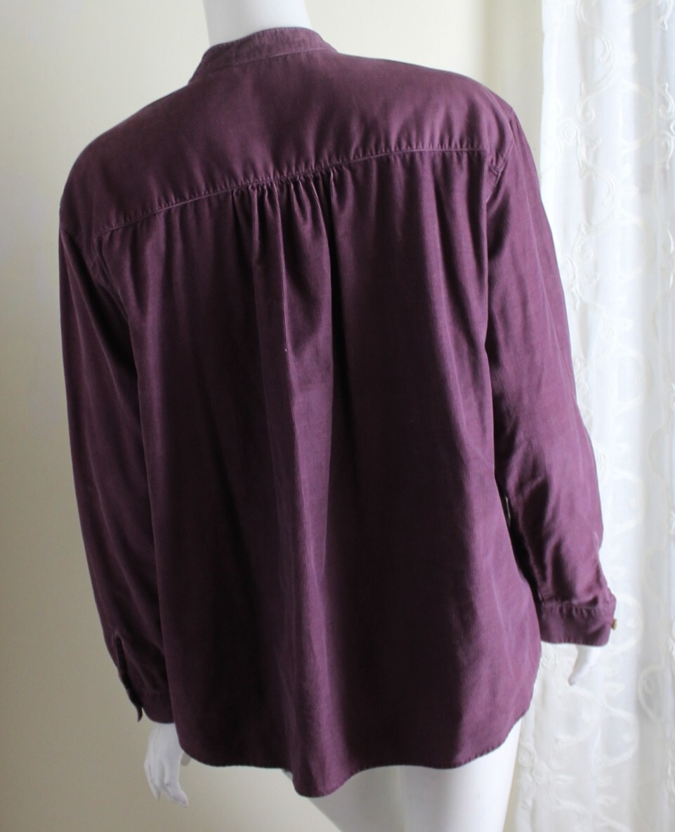 J.jill Sz PL P L Vintage Corduroy Super Soft Pintucked Cotton