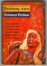 January 1961 Magazine of FANTASY & SCIENCE FICTION! Time Lag by Poul Anderson!