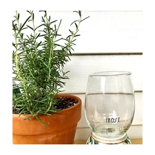 Rae Dunn Stemless "Frost" Stemless Wine Glass