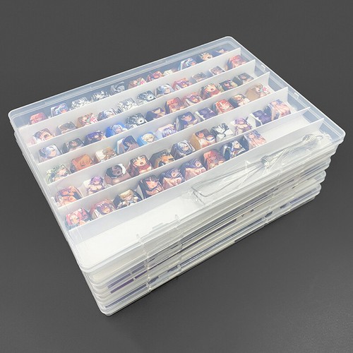 Keycap Storage Box Mechanical Keyboard Keycap Transparent Dustproof Display _ou - Photo 2/12