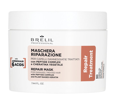 Brelil Repair Mask Damaged Treated Hair Women Care 220 ml./7.44 fl.oz.