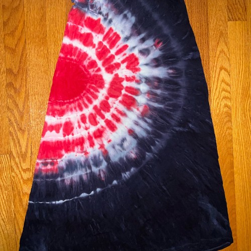 Justice Long Girls Tie Dye Maxi Skirt - (10/12)- won once, red, white and blue - Picture 6 of 9