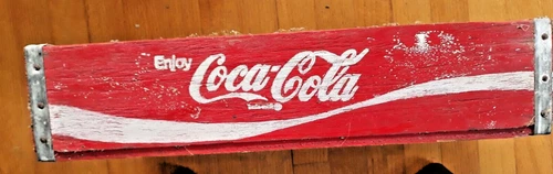 Vintage 24 slot bottle COCA COLA 24 Wooden Carrier Case