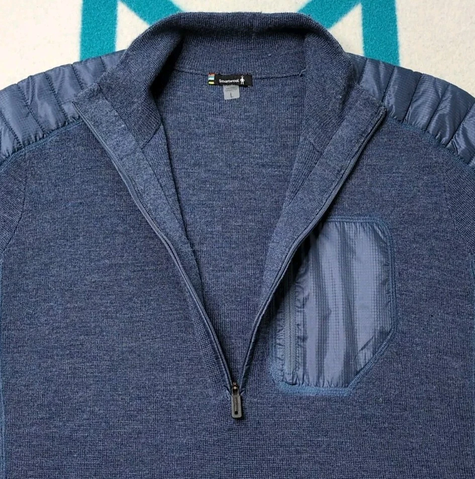 smartwool ski ninja 1/4 zip pullover merino wool jacket