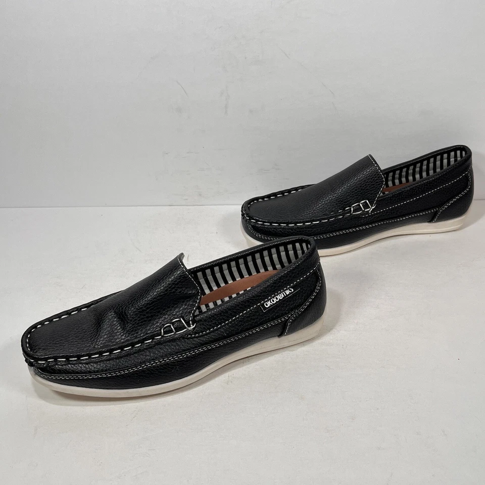 Akademiks Tom-04 Zapatos Niños 1.5 33 Sin Cordones Mocasines Elegantes Niños Negros Foto 2 de 4