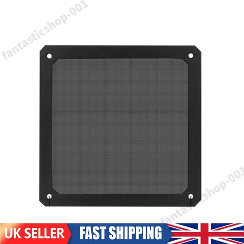 2Pcs Magnetic Dust Filter Computer Case Fan Dustproof Mesh Cover Guard (12cm)(Bl