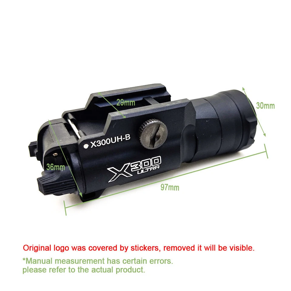 SOTAC X300UH-B Bright Tactical Flashlight LED Outdoor Torch Fit 20mm Rail Rifle - Image 2 of 4