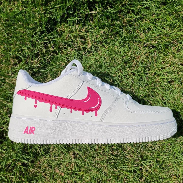 nike pink drip shoes
