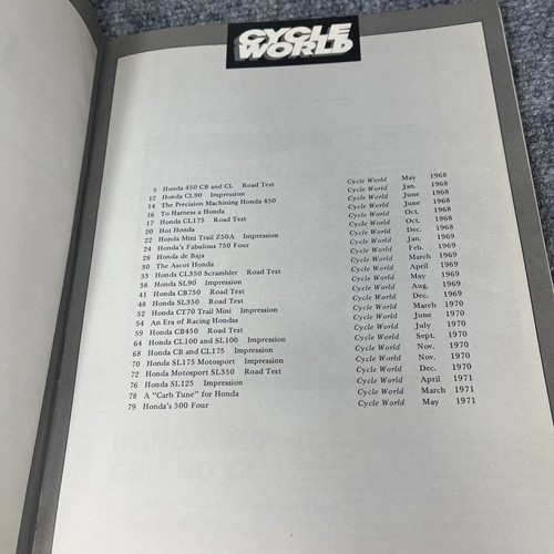 Honda 1968-1971 Cycle World SL90 CL90 Scrambler CT70 CB175 B195 Specifications - Picture 5 of 9