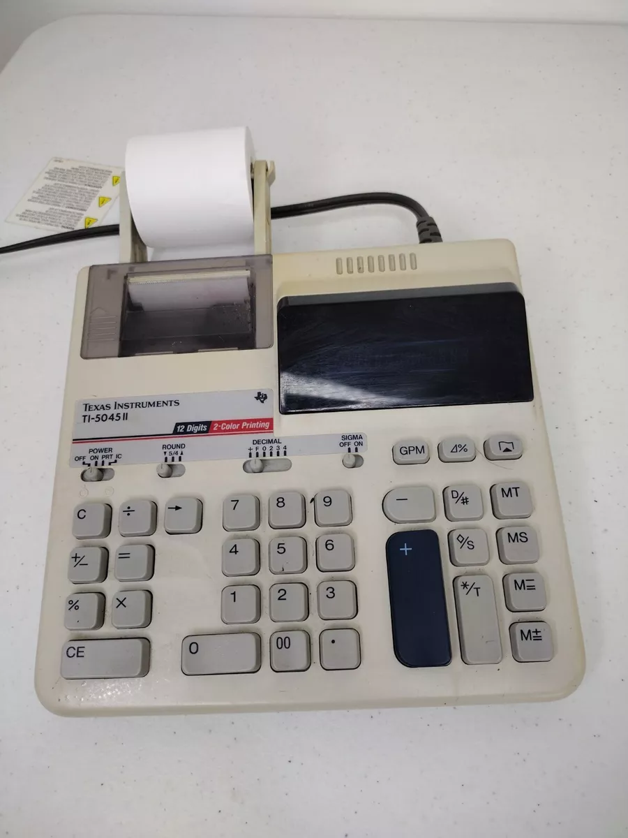 Desk calculator on sale with tape