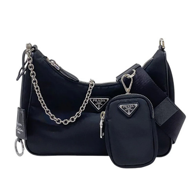 #ad #ad PRADA Re Edition 2005 1BH204 Black SHW Nylon #2028 $1655.27