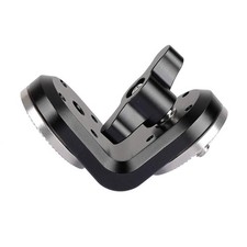 Dual Rosettes Extension Mount Vertical Type Central M6 Thread Black Knob 2131