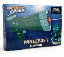 Nerf Super Soaker Minecraft Glow Squid Water Blaster Mojang New In Box