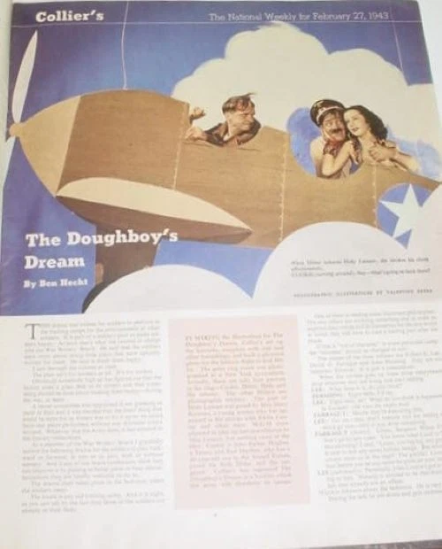 1943 WW2 COLLIERS MAGAZINE ARTHUR SZYK COVER ANTI FASCIST HITLER NAZI - Image 4 of 4