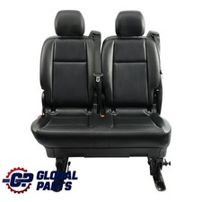 Rear Seat Mercedes W639 Viano Double Right O/S First Row Black Leather