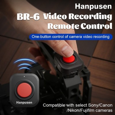 BR-6 Cage Handle Recording Remote Button For Canon Nikon Fujifilm Olympus Pentax
