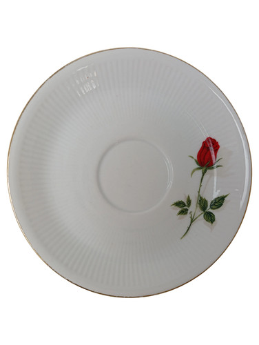 MITTERTEICH Tazza con piattino Rose Porcellana bordo oro elegante - Foto 2 di 3