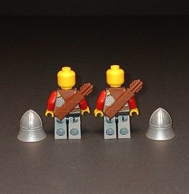 LEGO Castle Kingdoms Minifigure Lot 4 Lion Knights And Barding White Horse 7947