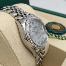 Rolex Datejust 28mm 279384RBR Steel MOP Diamond Dial Watch 2025 B&P 5