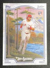 2025 Topps Bob Ross: The Joy of Baseball Niko Kavadas #97 Titanium White /35 RC