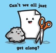 "Can't we all get along?" Funny Kitchen Fridge Magnet - 3.5" x 2.5" Made in USA