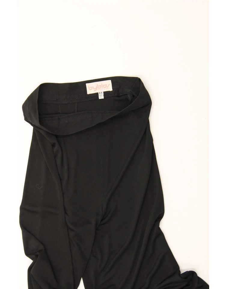 Pantalones informales de cintura alta para mujer BYBLOS IT 44 medianos W26 L30 negros AX15 Foto 3 de 3