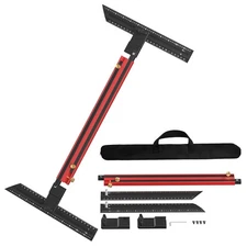 Stair Tread Template Tool Aluminum Alloy Stair Measuring 23"-65" L Adjustable