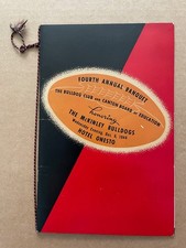 1944 Canton McKINLEY BULLDOGS 4th Annual Banquet Football Program HOTEL ONESTO