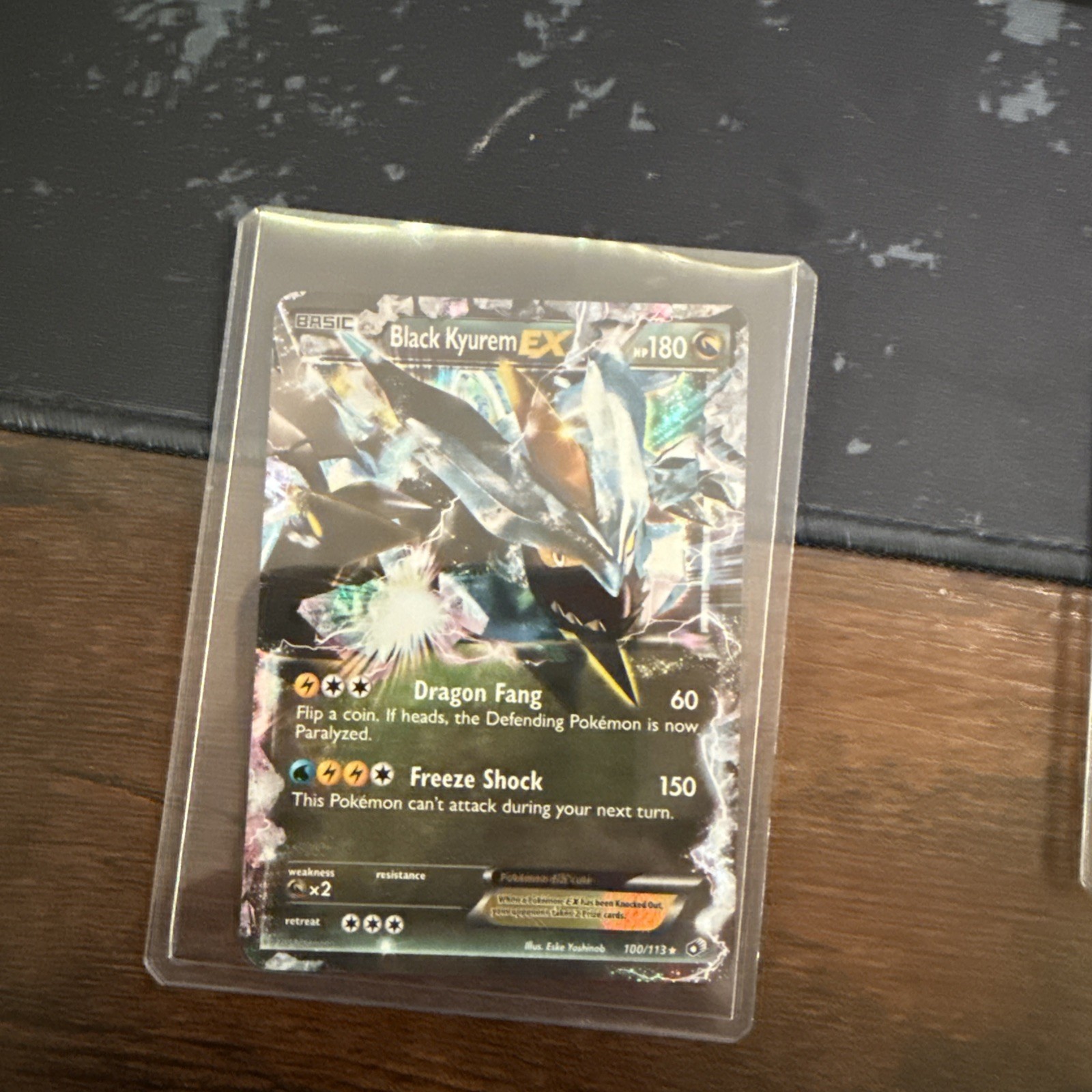 Black Kyurem EX - 100/113 Ultra Rare Holo (Legendary Treasures) LP - Pokemon TCG