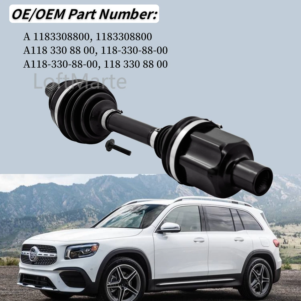 Front Right Axle Shaft A1183304001 For 2020-2024 Mercedes-Benz GLB250,220, GLB35 - Image 3 of 4