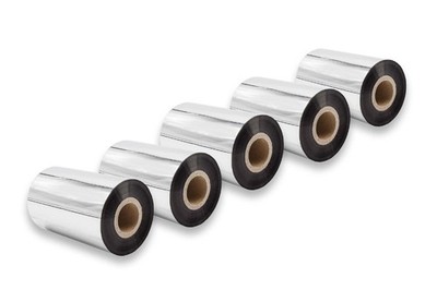 5x Thermotransfer Band für Valentin Vario Solo Pica II-Serie Wachs-Plus schwarz