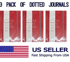 Dotted Journal Notebook, 240 Pages, A5 5.7"  8.3", Red 3packs
