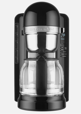Pre-owned KitchenAid KCM1204OB 12-Cup Coffee Maker with One Touch Brewing -READ-