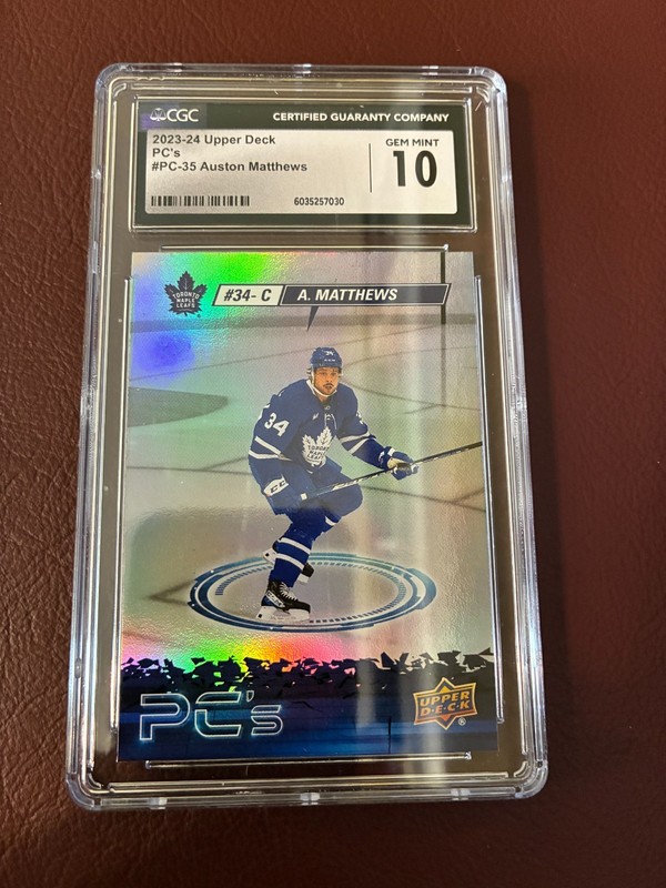 2023-24 Upper Deck Hockey Auston Matthews PC's #PC-35 Graded 10