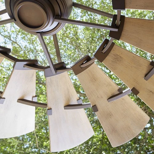 Windmill - 60 Inch Patio Fan-Oiled Bronze Finish Patio Fan Quorum Lighting - Picture 9 of 12