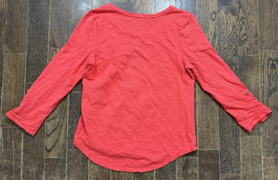 Camiseta Chicos The Ultimate Talla 1 (M/8) Coral Manga Larga Pestaña Enrollable Foto 2 de 4