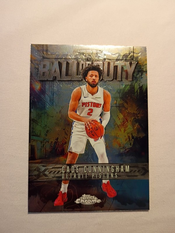 2025-26 Topps Chrome - Ball of Duty Cade Cunningham #BD-11