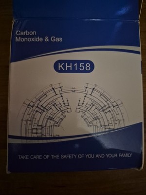 2 P Carbon Monoxide & Gas Detector. Home and Business Safety Devise Model: KH158