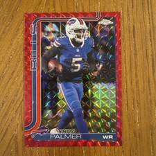 Topps Chrome Joshua Palmer Buffalo Bills Red Geometric Parallel  4/5 #31 CLEAN