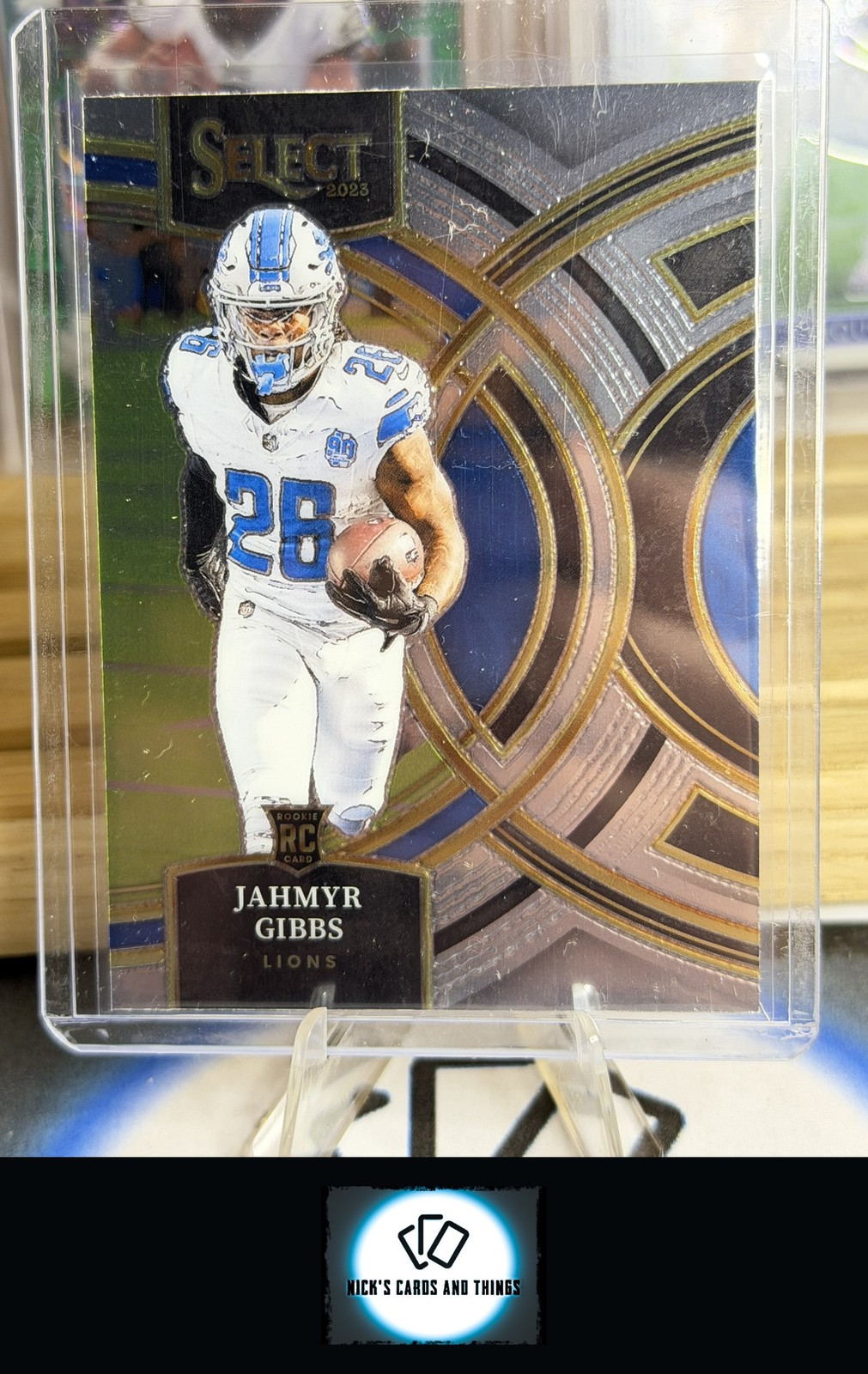 2023 Panini Select #198 Jahmyr Gibbs Silver Prizms