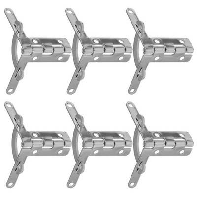 6PCS Creative Packing Box Scharnier verdickte Geschenkbox -Stützklasse (Silber)