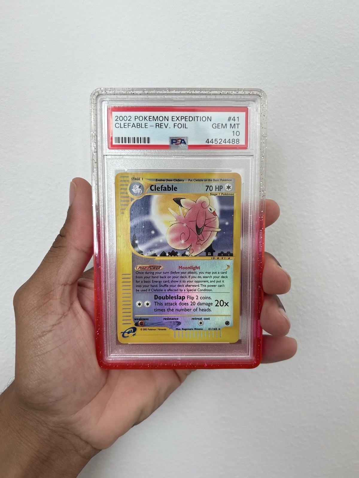 POP 25 PSA 10 GEM MINT 2002 Pokémon Expedition Clefable #041/165 Reverse Foil