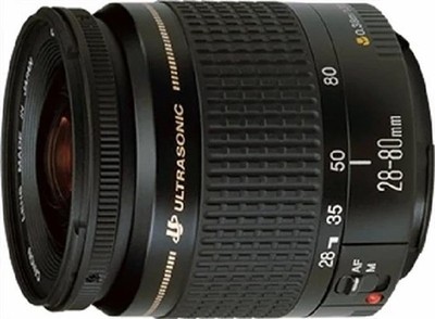 Canon EF 28-80mm f/3.5-5.6 III USM schwarz Objektiv Fotografie Kamera Objektiv