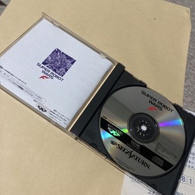 SEGA SATURN SS Super Robot Wars F with postcard