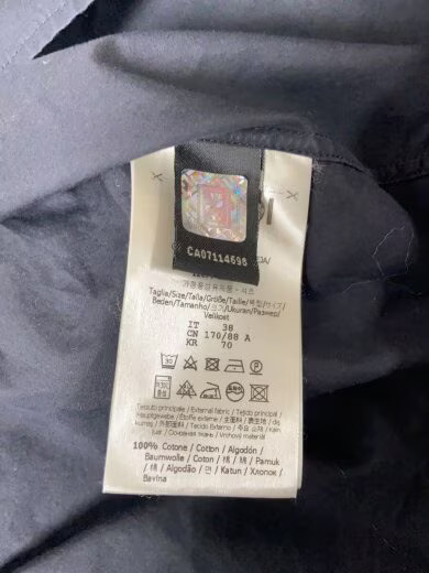 FENDI/Long Sleeve Shirt/Size 38/Cotton/Black/Solid/12CPF-19-4585 thumbnail 4