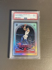 LUKA DONCIC 2018 PANINI CHRONICLES #255 MARQUEE HOLOFOIL ROOKIE RC PSA 9 LAKERS