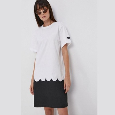 adidas X Marimekko Dress Fashion Kleid Sommerkleid GT8814 Weiß Schwarz 